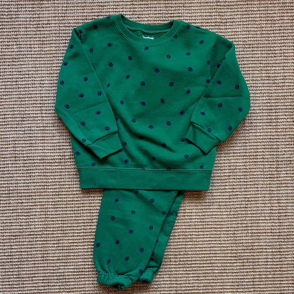 3T Matching Set with Football Pattern